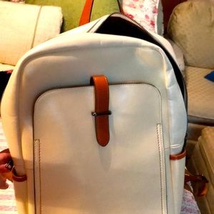 Bostanten Leather Laptop Backpack Purse